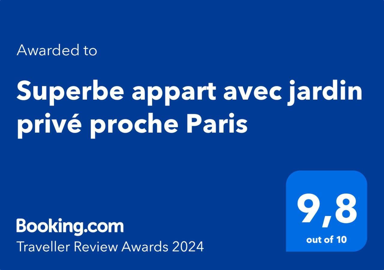 Апартаменты Superbe Appart Avec Jardin Prive Proche Paris Ножан-сюр-Марн Экстерьер фото